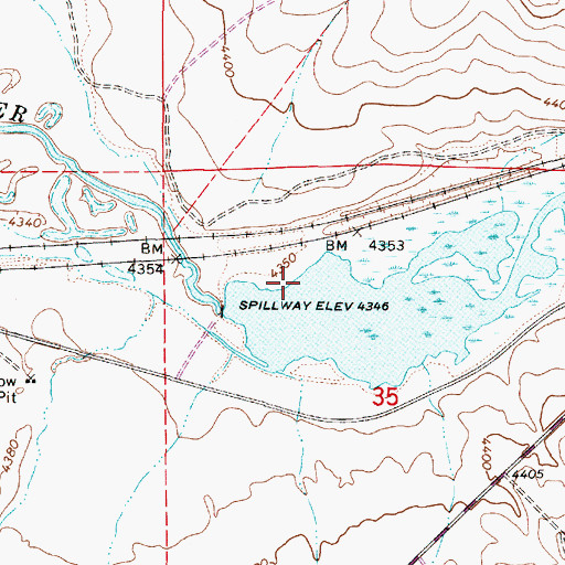 Topographic Map of Stall Dam, NV