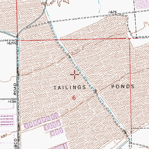 Topographic Map of Spent Leaching Liquor Pond Number 3 Dam, NV