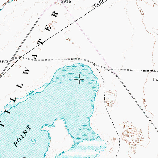 Topographic Map of Stillwater Point Dam, NV