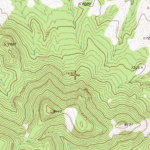 Topographic Map of Nye County, NV