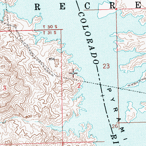 Topographic Map of Green Light Cove, NV