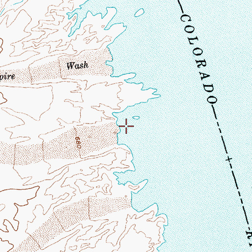 Topographic Map of Willow Cove, NV