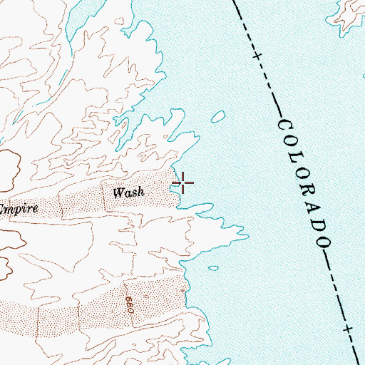 Topographic Map of Empire Cove, NV