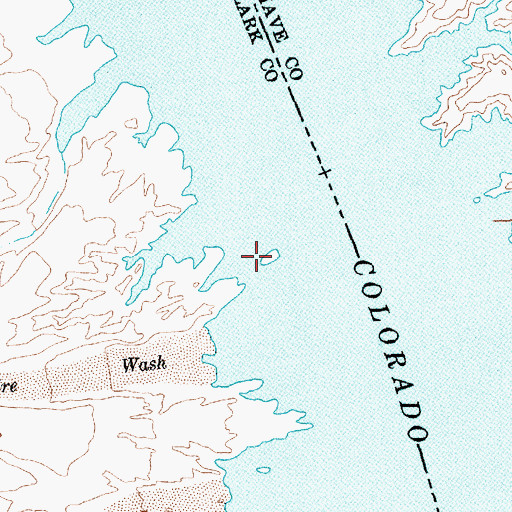 Topographic Map of Cottonwood Island, NV