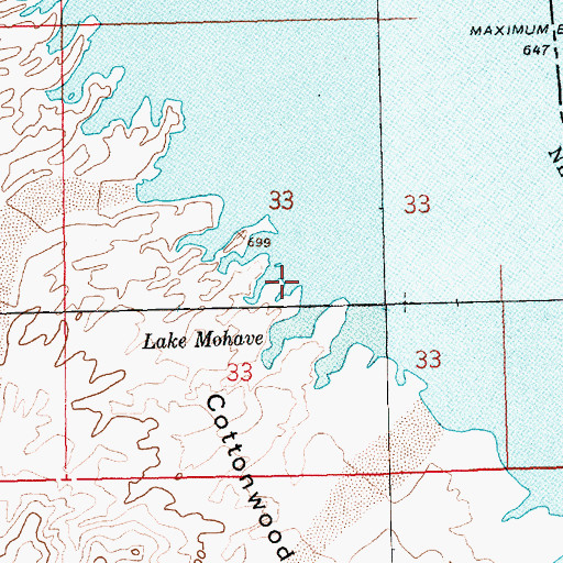 Topographic Map of Finger Cove, NV