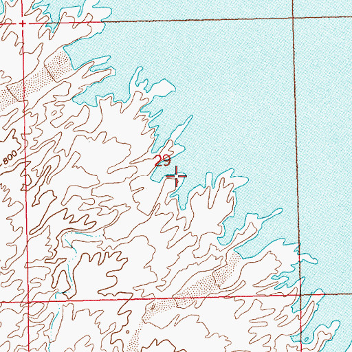Topographic Map of Mesa Cove, NV