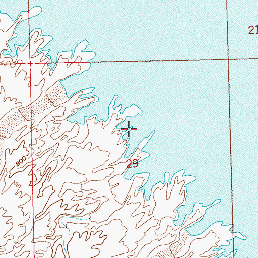 Topographic Map of Gremlin Cove, NV