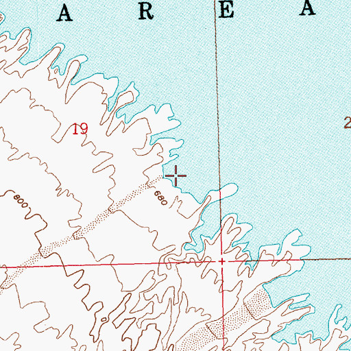 Topographic Map of Nellis Cove, NV