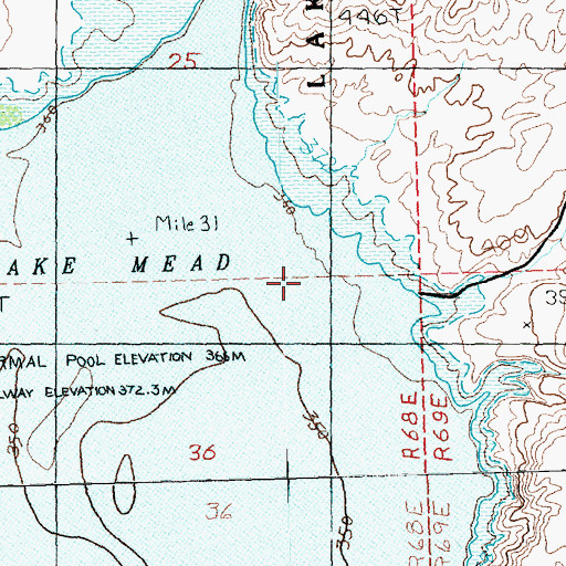 Topographic Map of Virgin Mud Flats (historical), NV