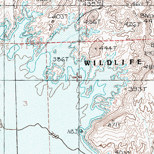 Topographic Map of Lost City Cove, NV