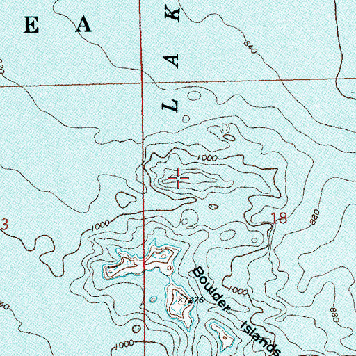 Topographic Map of Deadmans Island (historical), NV