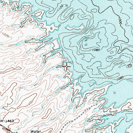 Topographic Map of Pumphouse Cove, NV