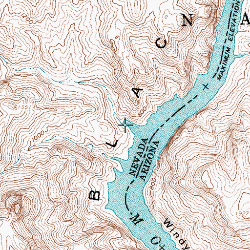 Topographic Map of Nevada Sheep Cove, NV