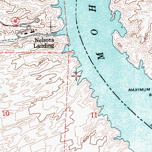 Topographic Map of Morning Star Cove, NV