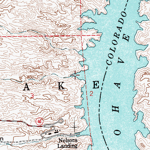 Topographic Map of Techatticup Cove, NV