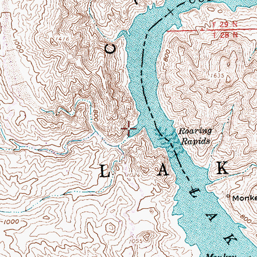 Topographic Map of Burro Wash, NV