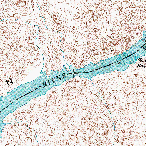 Topographic Map of Quenos Cove, NV