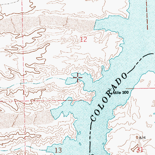 Topographic Map of Klondike Cove, NV