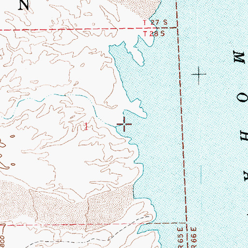 Topographic Map of Sand Hole, NV