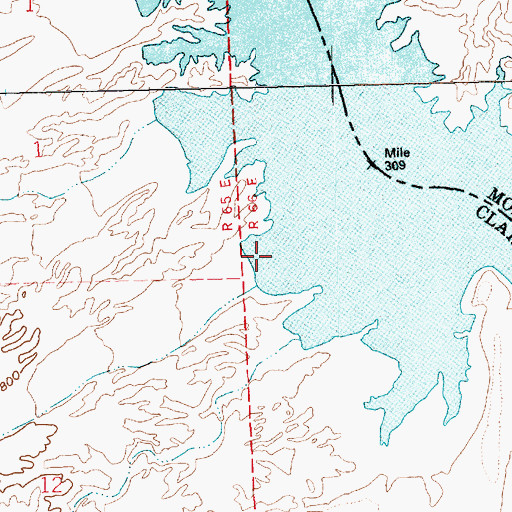 Topographic Map of Tyee Cove, NV