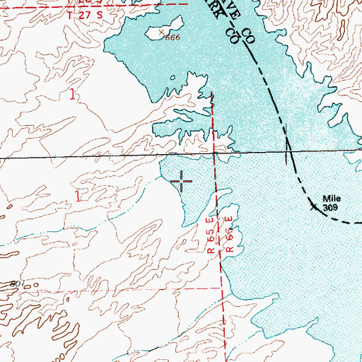 Topographic Map of Gold Spike Cove, NV