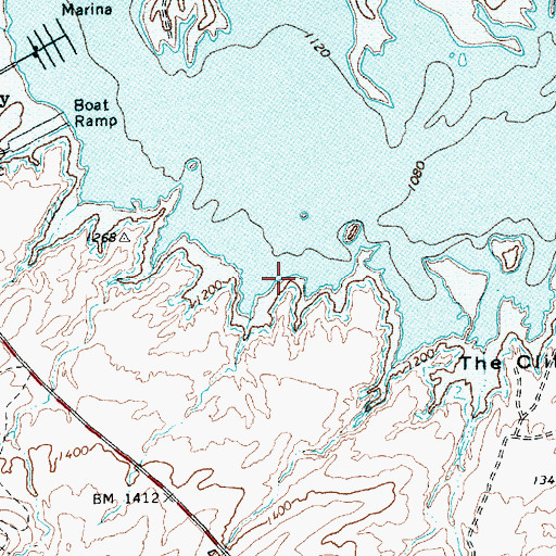Topographic Map of The Pillars, NV