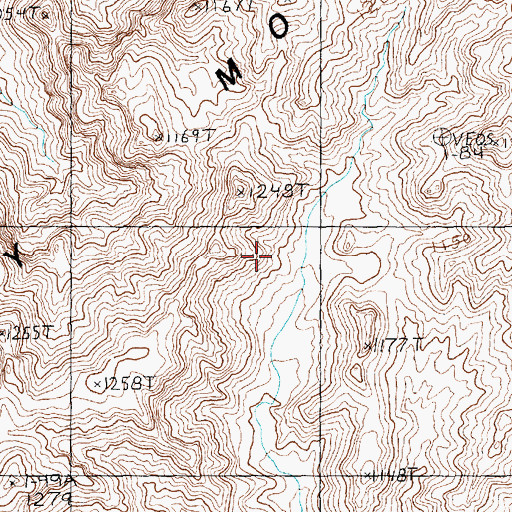 Topographic Map of Muddy Mountains, NV