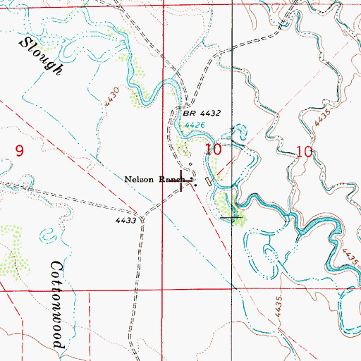 Topographic Map of Nelson Ranch, NV