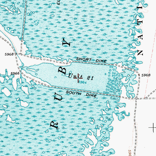Topographic Map of Ruby Lake Unit Twenty-one, NV