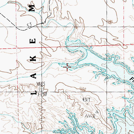 Topographic Map of Valley of Fire Wash, NV