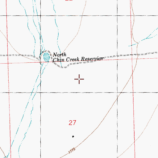 Topographic Map of Antelope Valley, NV