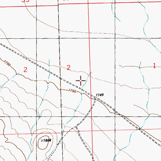 Topographic Map of Echada Reservoir, NV