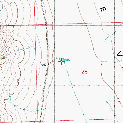 Topographic Map of Antelope Wash, NV