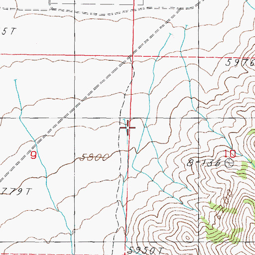 Topographic Map of Quailey Mine, NV