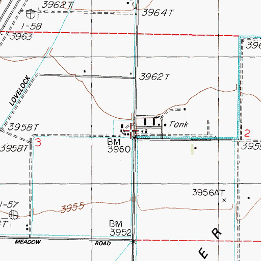 Topographic Map of Circle L Ranch, NV