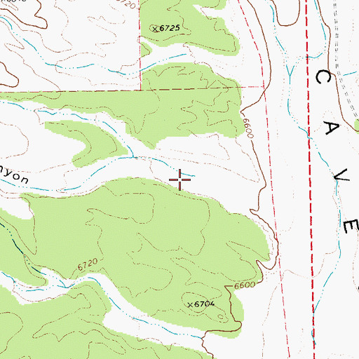 Topographic Map of Long Canyon, NV