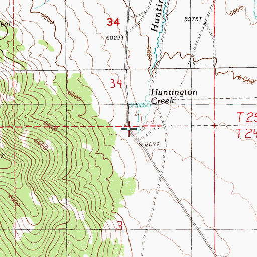 Topographic Map of Headwaters Springs, NV