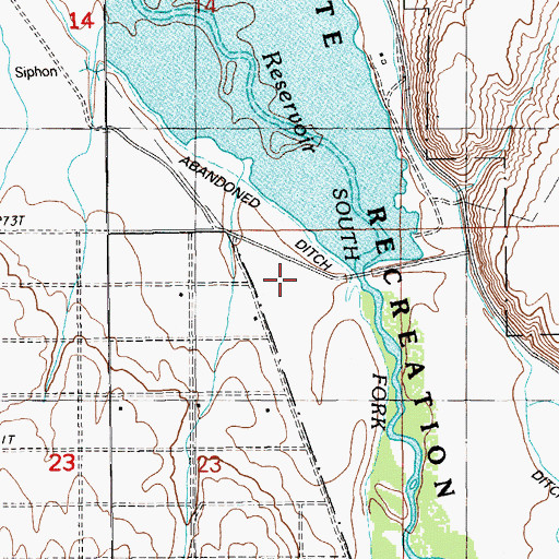 Topographic Map of Hilton Ditch, NV