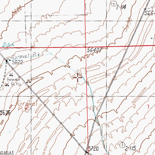 Topographic Map of Negro Creek, NV
