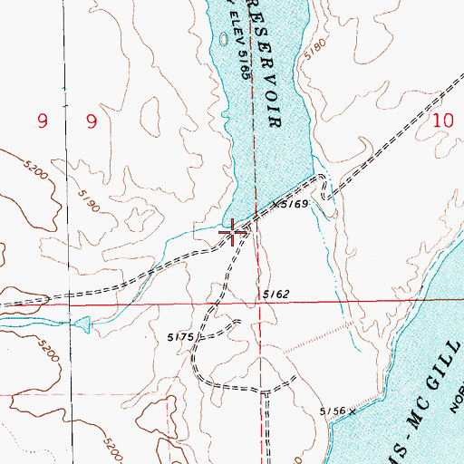 Topographic Map of Wayne E Kirch Wildlife Management Area, NV
