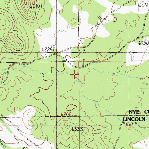 Topographic Map of Welch Ranch, NV