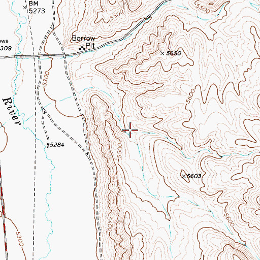 Topographic Map of Reese River Valley, NV