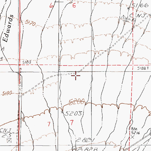 Topographic Map of Hudson Airport, NV