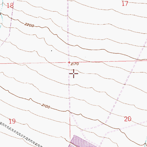 Topographic Map of Boulder City Municipal Airport, NV