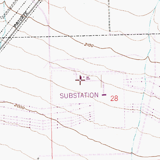 Topographic Map of Mead Substation Heliport, NV