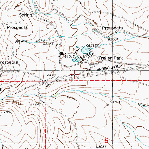 Topographic Map of Buckhorn Mine Airport (historical), NV