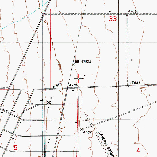 Topographic Map of Crescent Valley Airport, NV