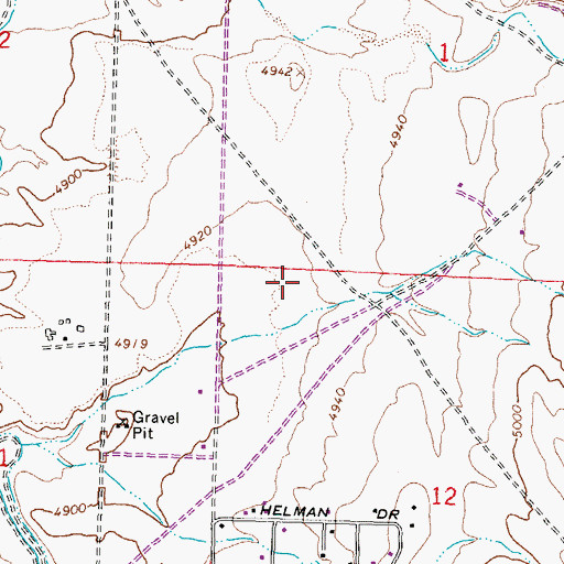 Topographic Map of Xebec Industrial Park Heliport, NV