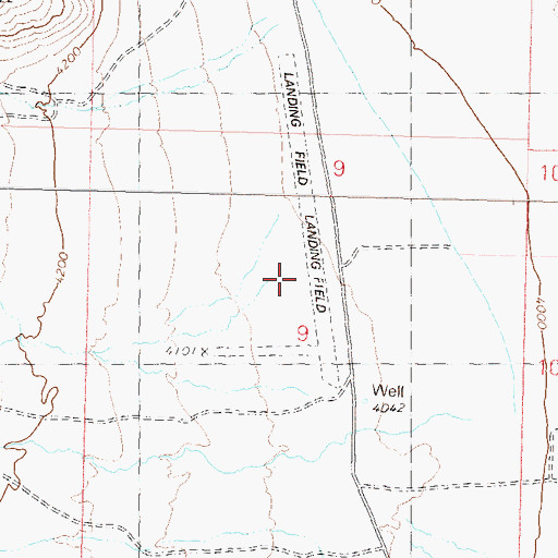 Topographic Map of Soldier Meadow Number 2 Airport, NV