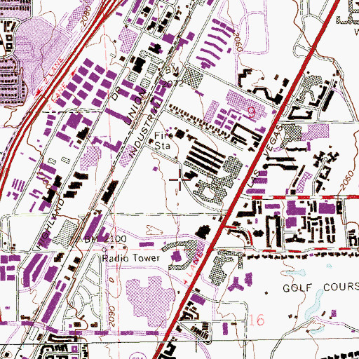 Topographic Map of Stardust Helispot, NV